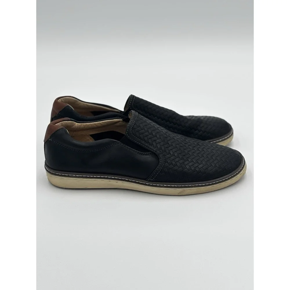 Johnston & Murphy Mcguffey 2 Woven Slip-On Men\'s size 9.5 Black Woven Full Grain Johnston & Murphy McGuffey 2 Woven Slip-On 25-2995 Black  main image 4